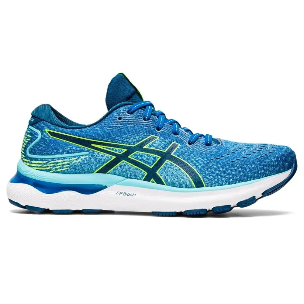 ASICS GEL-Nimbus 24 Men's Running Shoes Lake Drive/Hazard Green Size 8 US